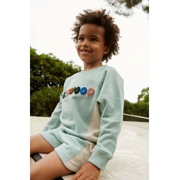 Liewood hanorac de bumbac pentru copii Aude Placement Sweatshirt cu imprimeu