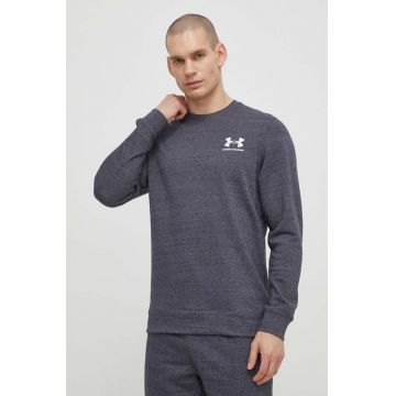 Under Armour bluza barbati, culoarea gri, neted