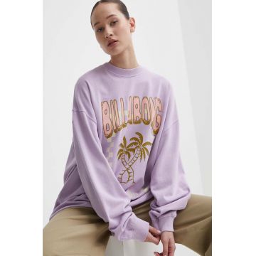 Billabong bluza femei, culoarea violet, modelator