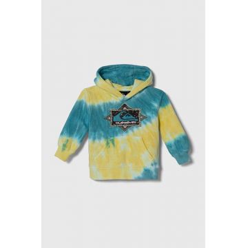 Quiksilver hanorac de bumbac TIE DIE HOOD cu glugă, modelator