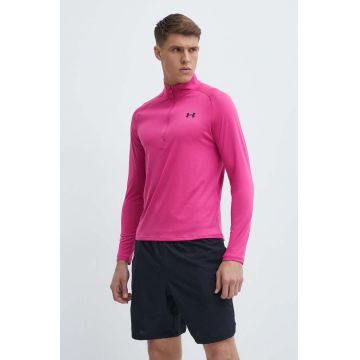 Under Armour hanorac de antrenament Tech 2.0 culoarea roz, melanj