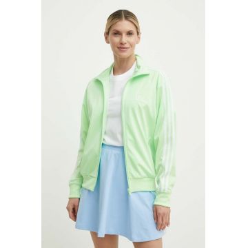 adidas Originals bluza femei, culoarea verde, cu imprimeu, IP0614