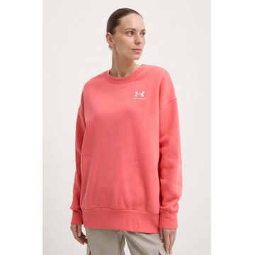 Under Armour bluza femei, culoarea roz, cu imprimeu