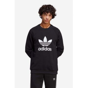 adidas Originals hanorac de bumbac bărbați, culoarea negru, cu model IA4854-black