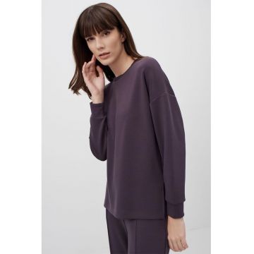 Bluza de trening din amestec de modal cu slituri laterale