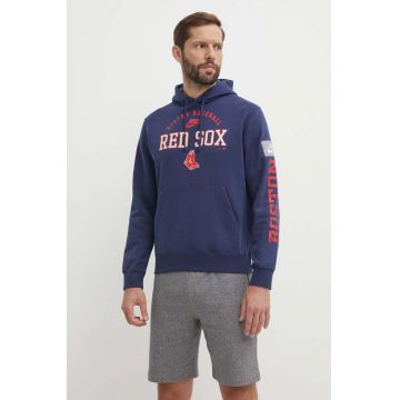 Nike bluza Boston Red Sox barbati, cu glugă, cu imprimeu