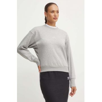 adidas bluza All SZN femei, culoarea gri, melanj, IY6749