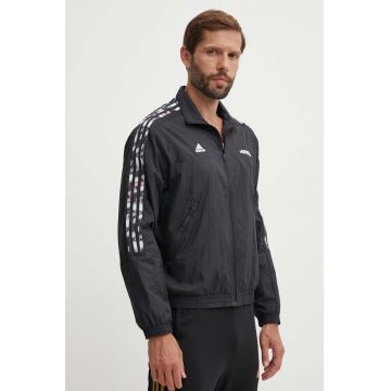 adidas bluza Pride barbati, culoarea negru, cu imprimeu, IV7372