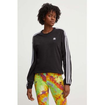 adidas Originals hanorac fleece culoarea negru, modelator, IY7271