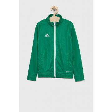 Adidas Performance bluza copii ENT22 TK culoarea verde, neted