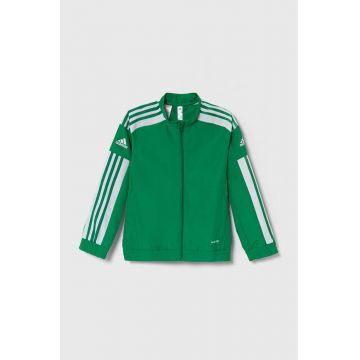 adidas Performance bluza copii SQ21 PREKT culoarea verde, modelator, GP6440