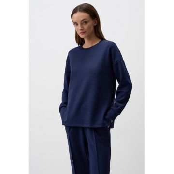 Bluza de trening supradimensionata cu slituri laterale