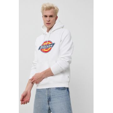 Dickies bluză bărbați, culoarea alb, cu imprimeu DK0A4XCBWHX-WHITE