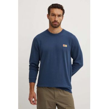 Fjallraven bluză Vardag Sweater bărbați, culoarea bleumarin, uni F87070