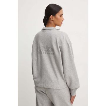 adidas bluza All SZN femei, culoarea gri, melanj, IY6835