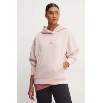 adidas bluza All SZN femei, culoarea roz, neted, IY6765