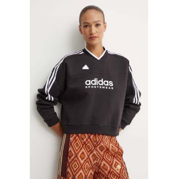 adidas bluza Tiro femei, culoarea negru, neted, IX3779