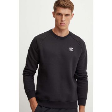 adidas Originals bluză Essential bărbați, culoarea negru, uni, IY4932