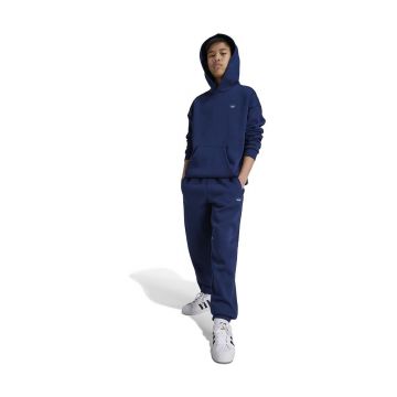 adidas Originals bluza copii HOODIE culoarea albastru marin, cu glugă, neted, IX6843