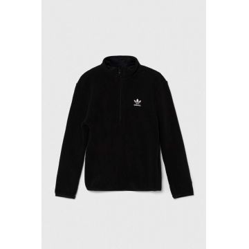 adidas Originals bluza copii POLAR FLEECE HZ culoarea negru, neted, IW3496