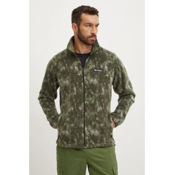 Columbia hanorac Steens Mtn Print culoarea verde, modelator