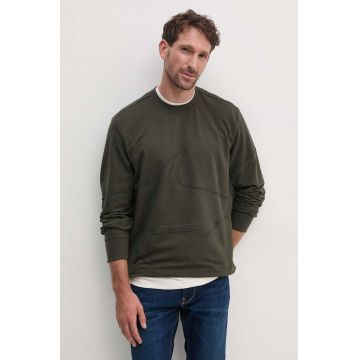 Paul&Shark bluza barbati, culoarea verde, neted, 14311874