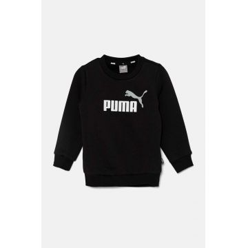 Puma bluza copii culoarea negru, cu imprimeu