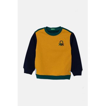 United Colors of Benetton hanorac de bumbac pentru copii cu imprimeu, 3J70G10F0