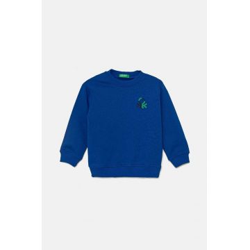 United Colors of Benetton hanorac de bumbac pentru copii cu imprimeu, 3J70G10F0