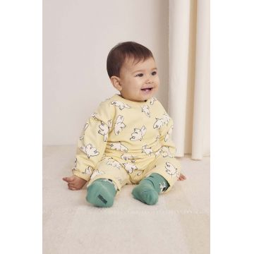 Bobo Choses bluza bebe Freedom Bird culoarea galben, modelator, 224AB027