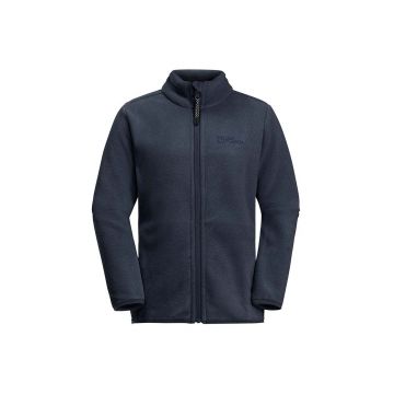 Jack Wolfskin bluza copii culoarea albastru marin, neted, 1610471