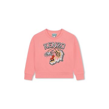 Kenzo Kids bluza copii culoarea roz, cu imprimeu, K60692