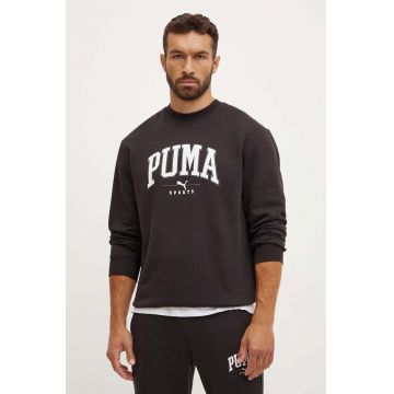 Puma bluza barbati, culoarea negru, cu imprimeu, 681794