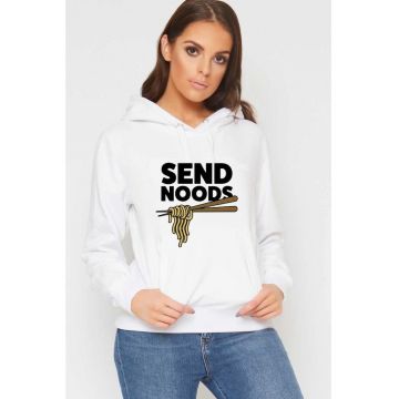 Hanorac dama alb - Send Noods