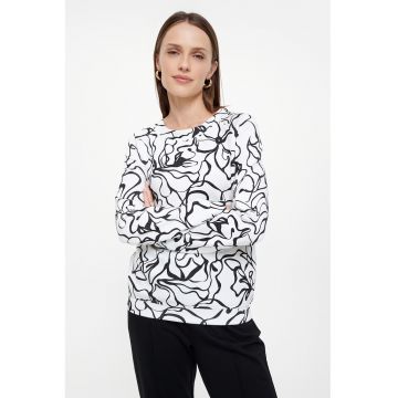 Bluza de trening cu imprimeu abstract