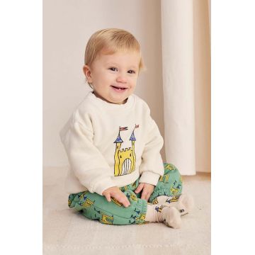 Bobo Choses bluza bebe Faraway Castle culoarea bej, cu imprimeu, 224AB029