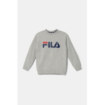 Fila bluza copii culoarea gri, cu imprimeu