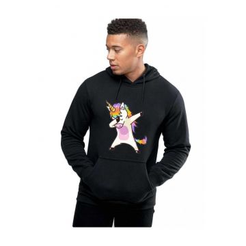 Hanorac Barbati Negru - Cool Unicorn