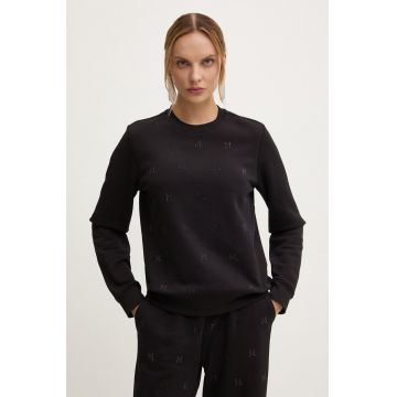 Karl Lagerfeld bluza femei, culoarea negru, cu imprimeu, 246W1804