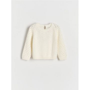 Reserved - GIRLS` SWEATER - crem