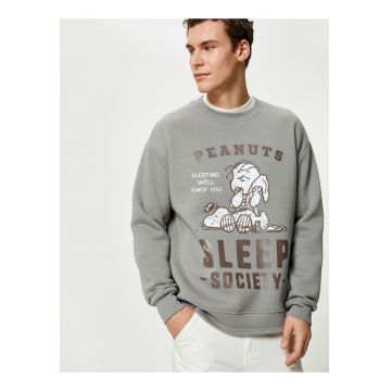 Bluza de trening relaxed fit cu imprimeu cu Snoopy