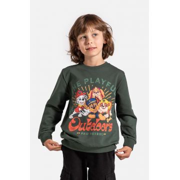 Coccodrillo bluza copii culoarea verde, cu imprimeu, LICENCE BOY DISNEY