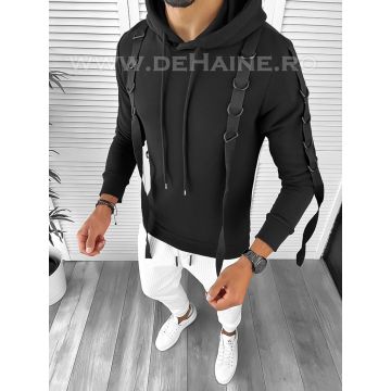 Hanorac barbati negru slim fit 2728 i4-3 U7-2