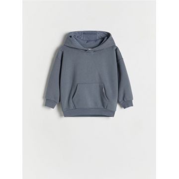 Reserved - Hanorac oversized - Albastru metalizat