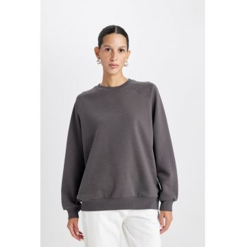 Bluza de trening supradimensionata cu maneci raglan