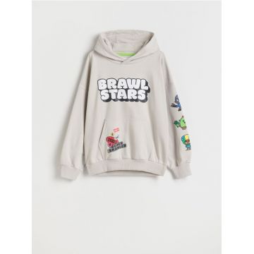 Reserved - Bluză sport oversized Brawl Stars - gri deschis