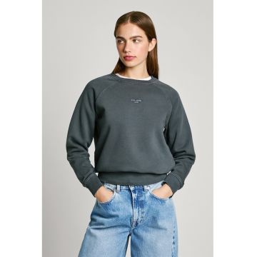 Bluza de trening cu decolteu la baza gatului si maneci raglan