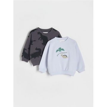 Reserved - BOYS` SWEATSHIRT - albastru-pal