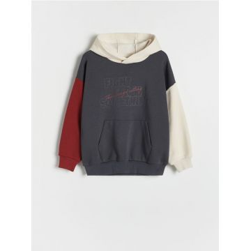 Reserved - Hanorac oversized - gri-închis