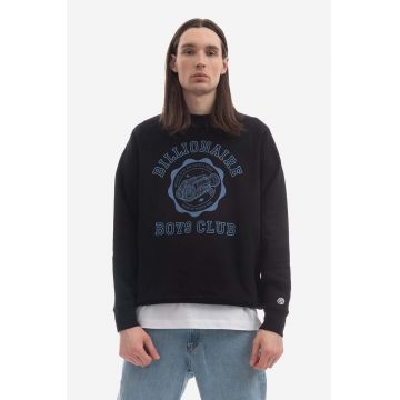 Billionaire Boys Club hanorac de bumbac bărbați, culoarea negru, cu imprimeu B22423-BLACK